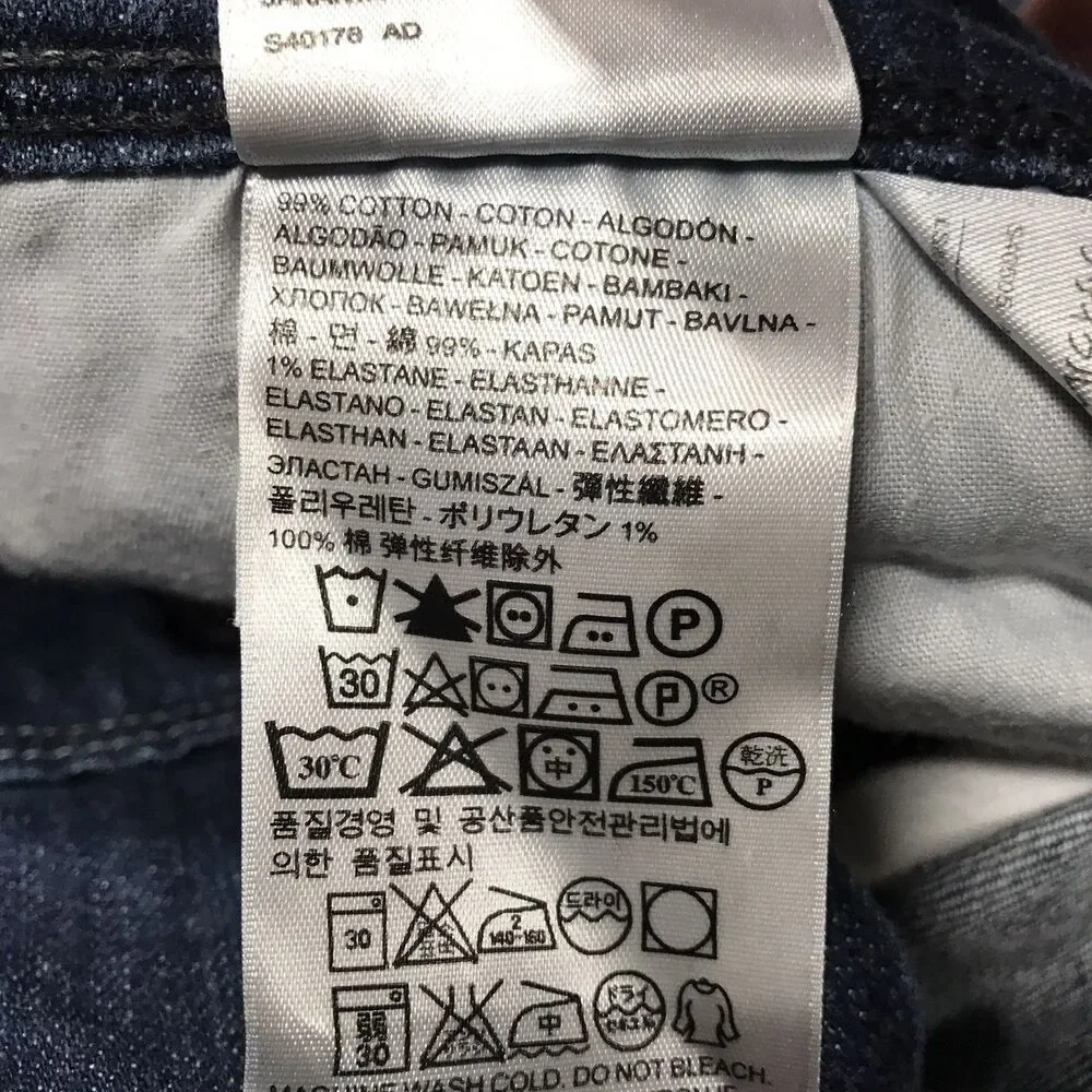 LEVIS 515 Bootcut Jeans Women 36x34 (32/34 tag) Dark Wash Stretch Western Flap